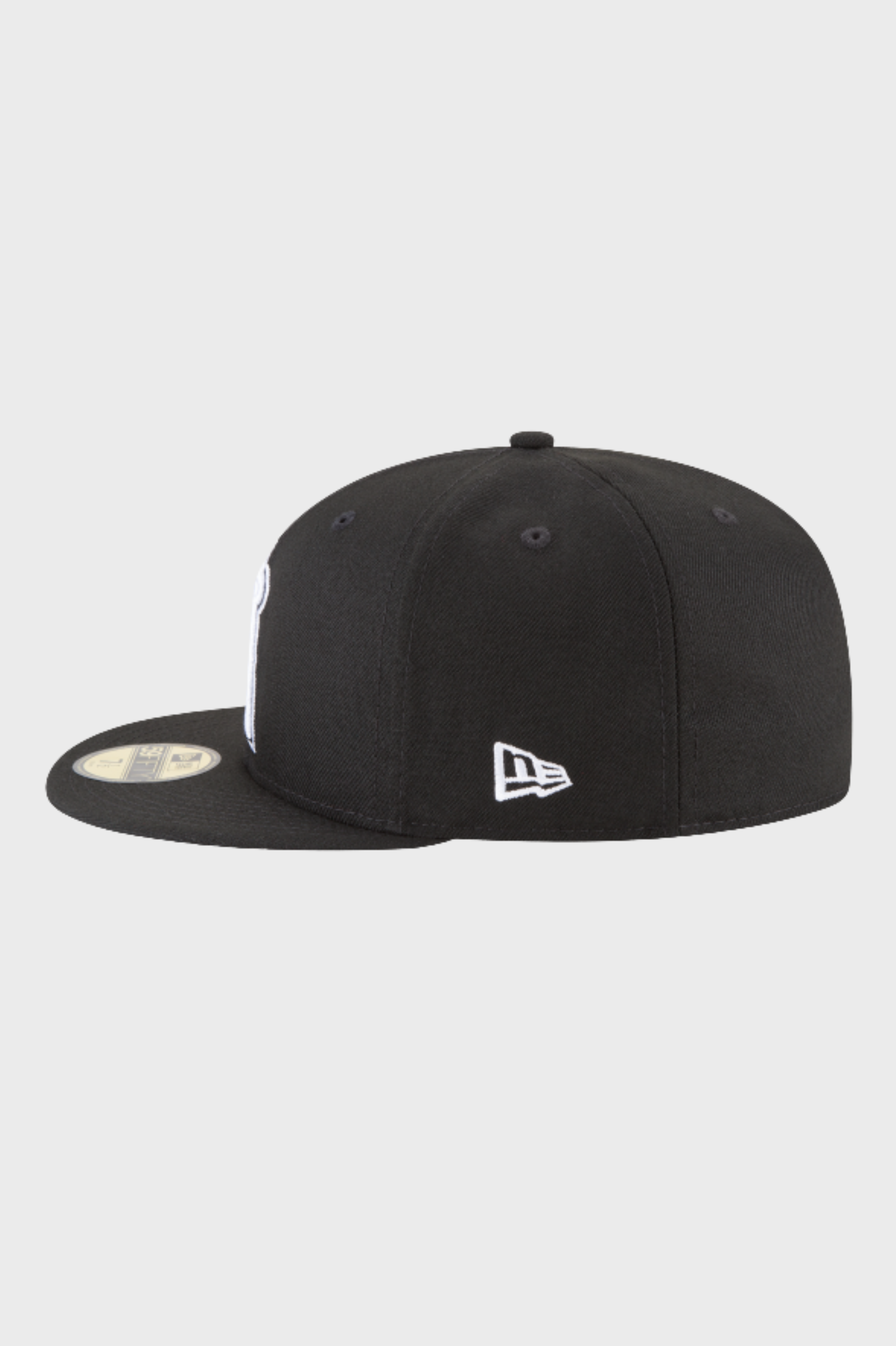 New Era / Los Angeles Angels Black and White Basic 59FIFTY Fitted