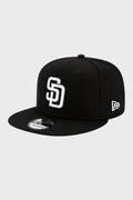 New Era / San Diego Padres Basic Black & White 9FIFTY Snapback