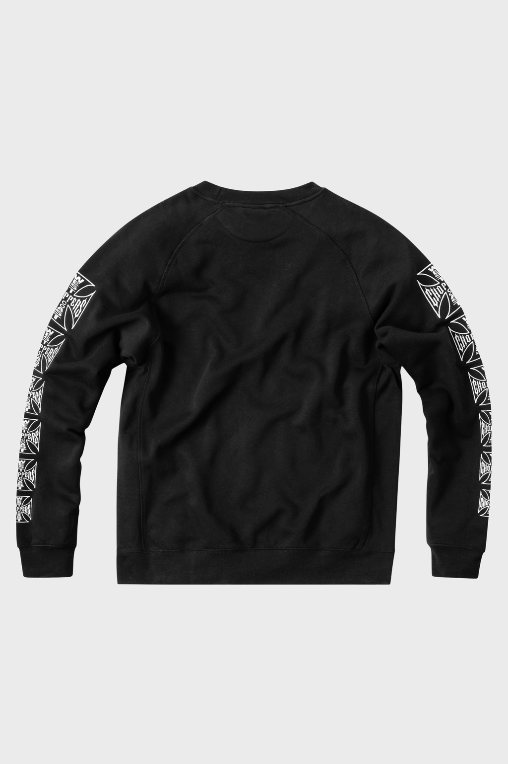 West Coast Choppers black embroidered biker crewneck - Dominator