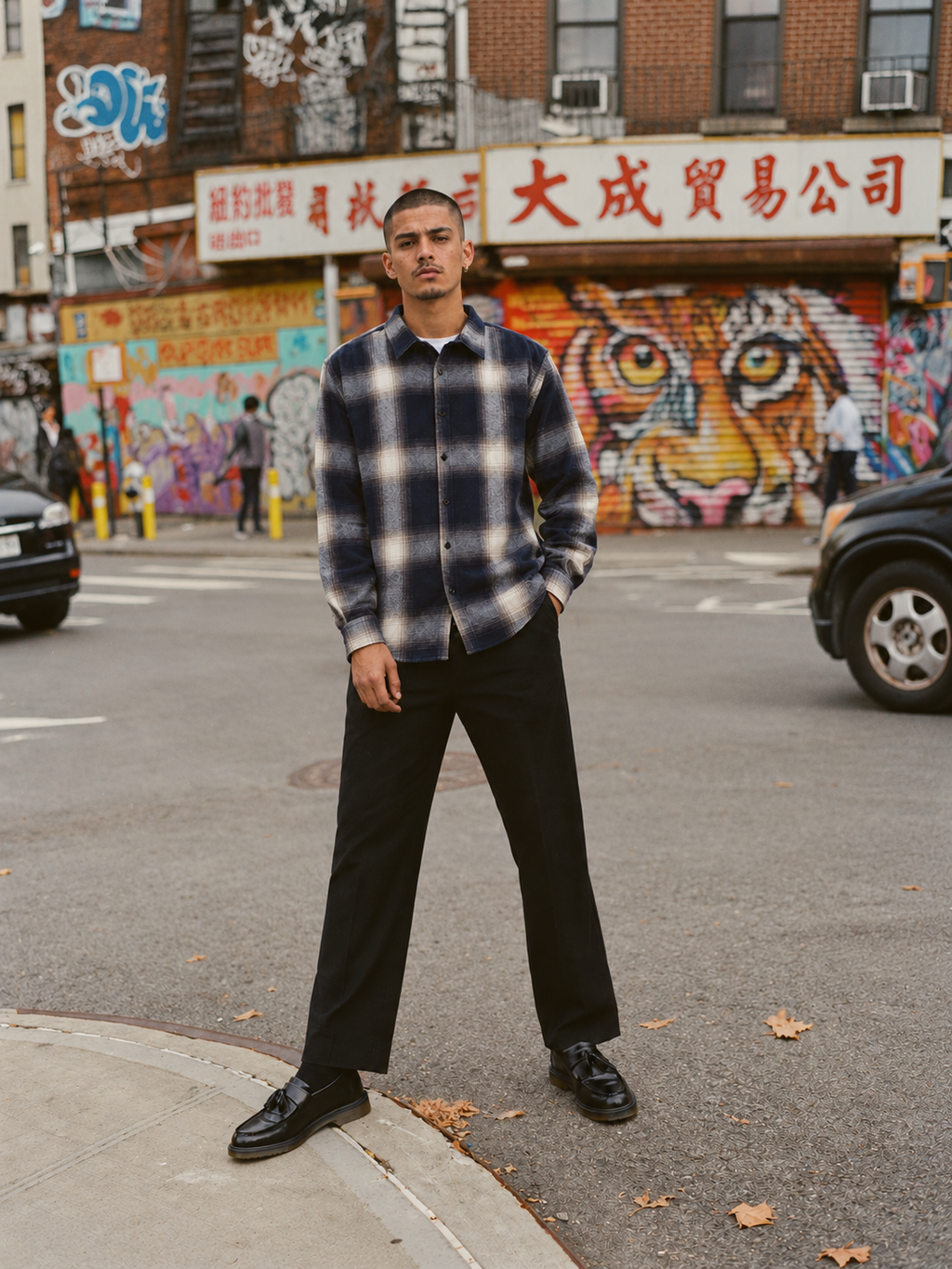 Shaka Wear Plaid Flannel Overshirt, view 2