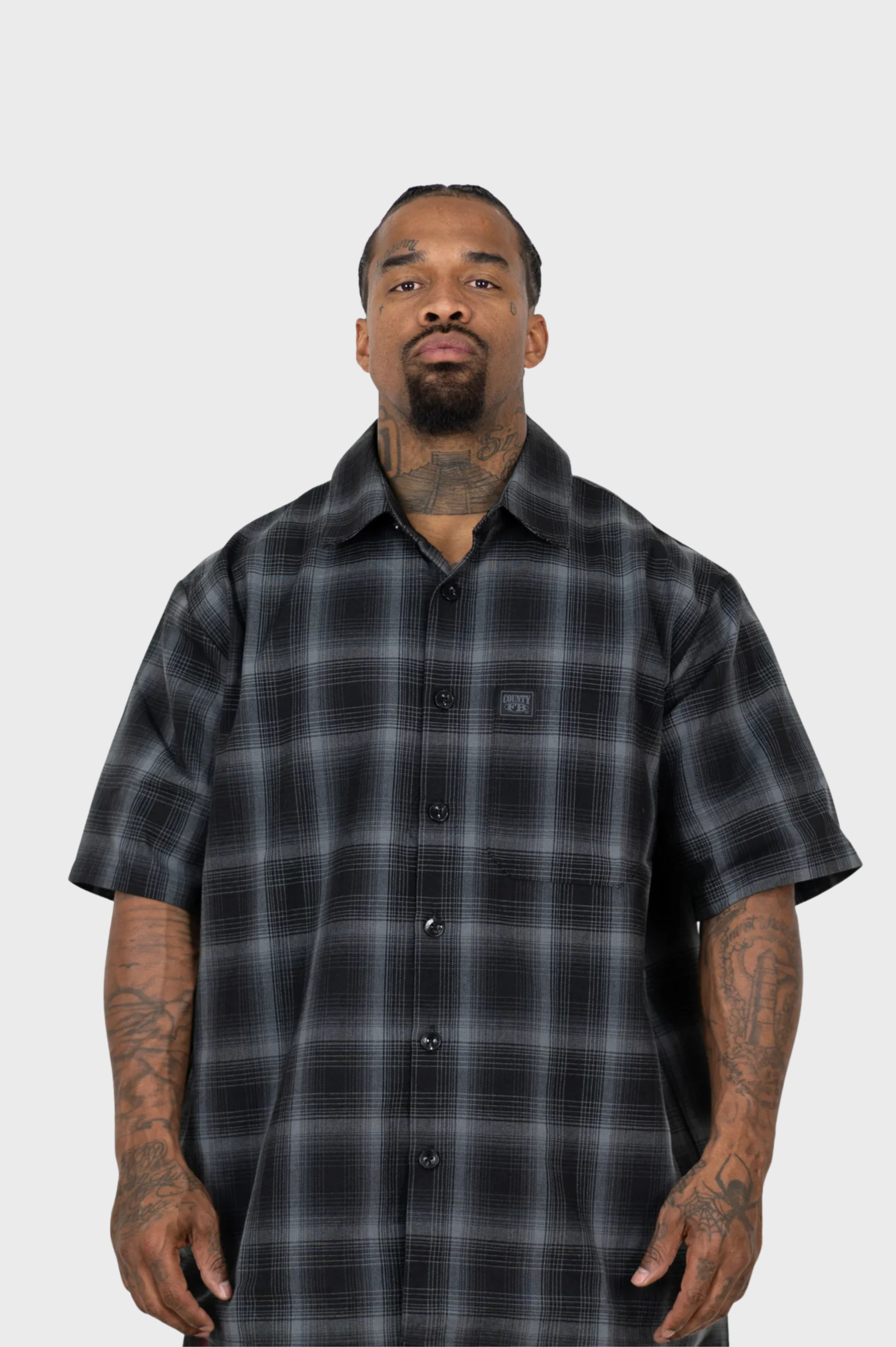 FB County / Short Sleeve Checker Flannel Shirt