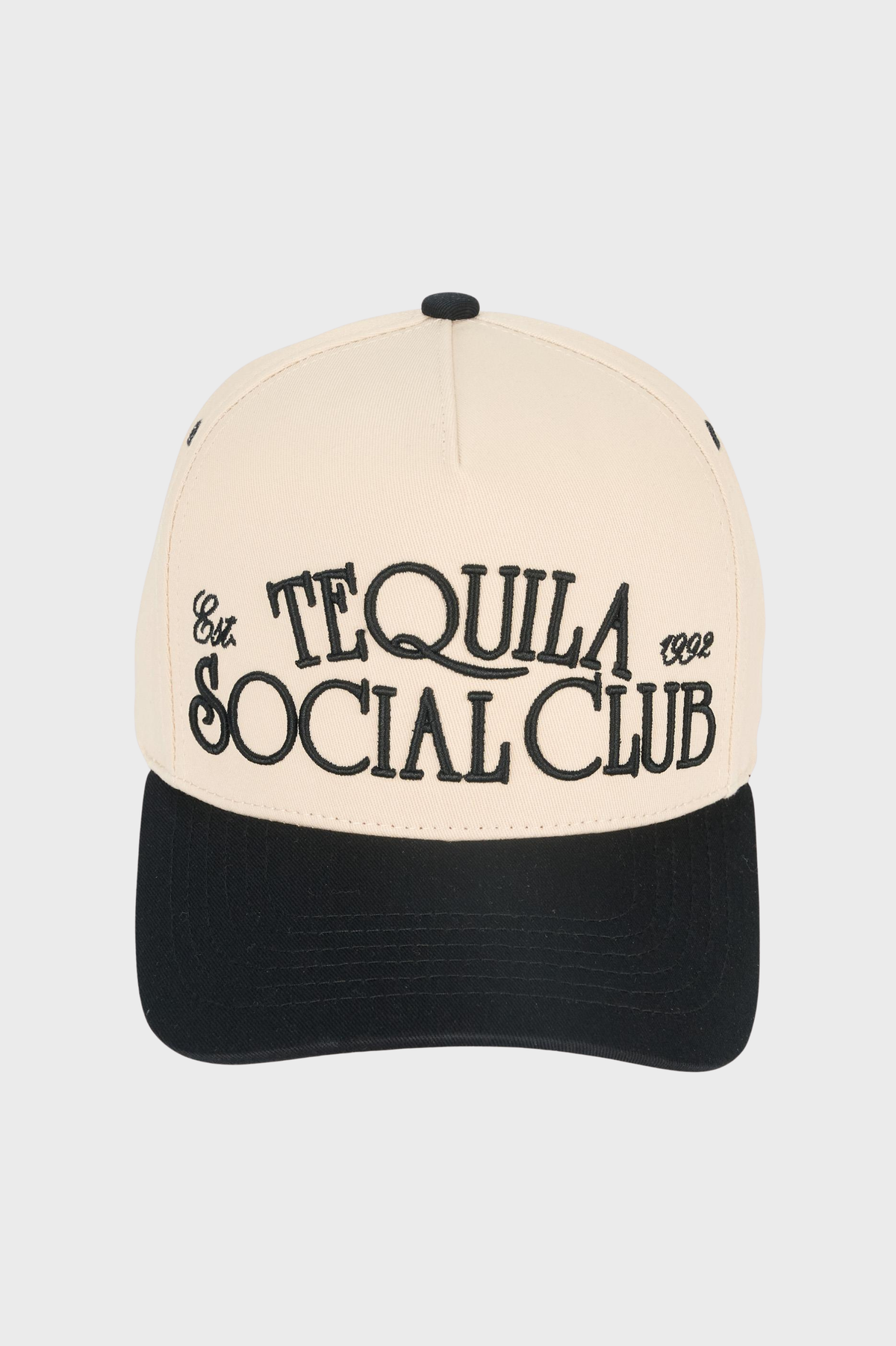 Tequila Social Club Trucker Cap - Embroidered Two-Tone Snapback Hat