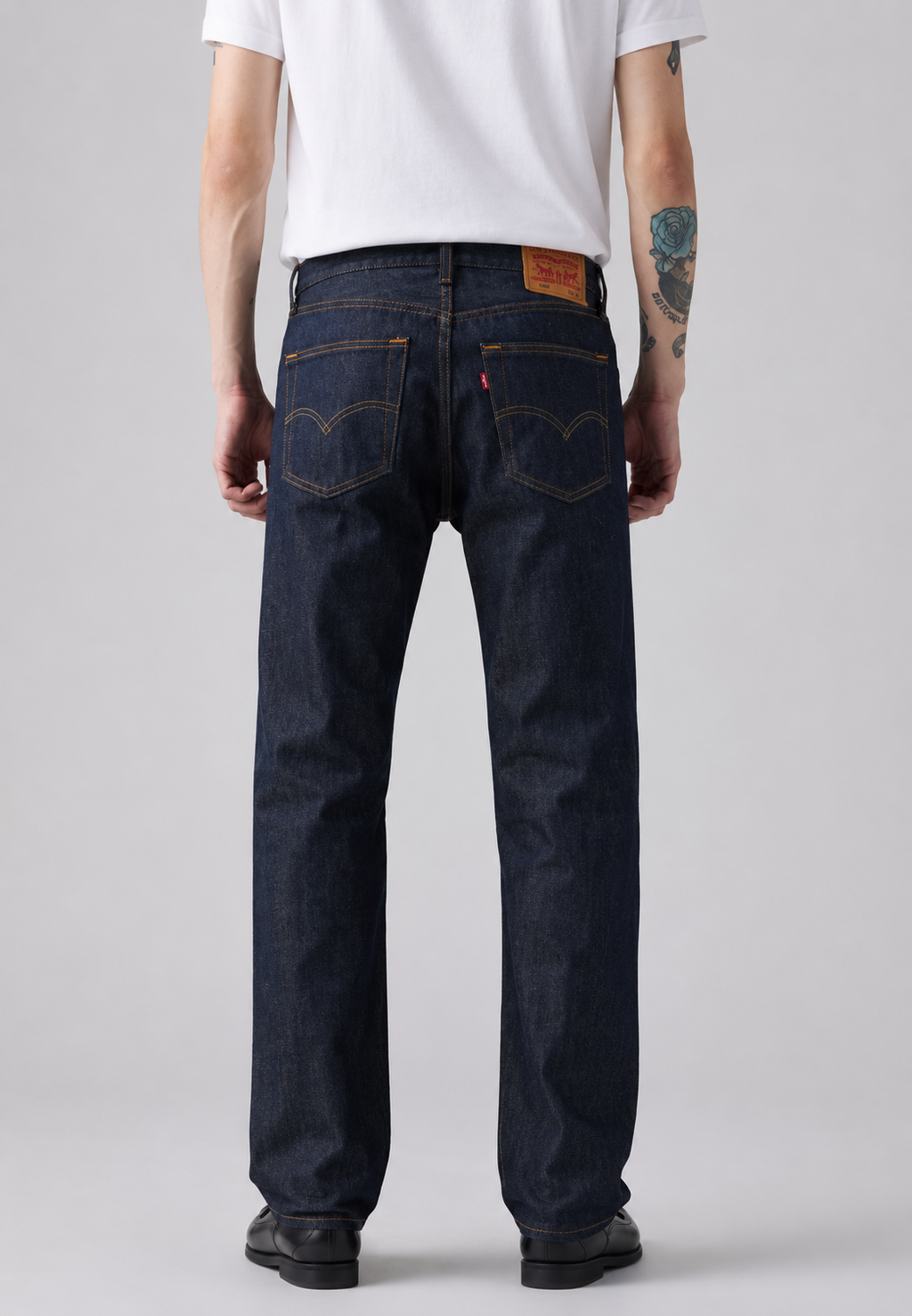 Levi's / 501® Original Fit Men's Jeans / Rigid Shrink-to-Fit Dark Wash