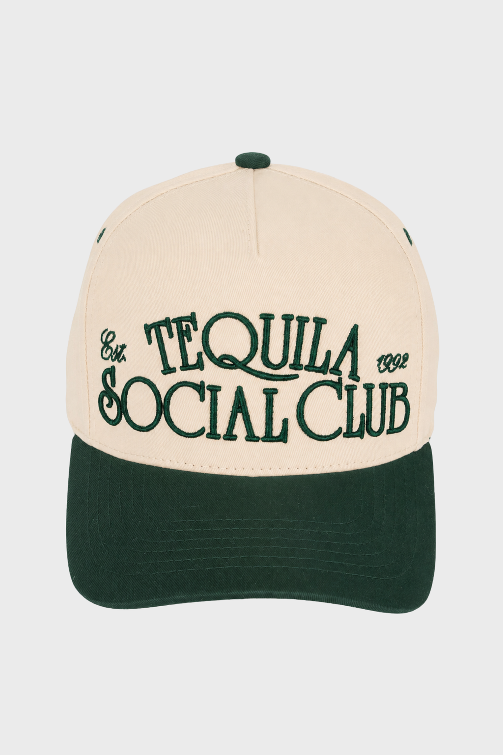 Tequila Social Club Trucker Cap - Embroidered Two-Tone Snapback Hat