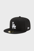 New Era / LA Dodgers Black and White Basic 59FIFTY Fitted