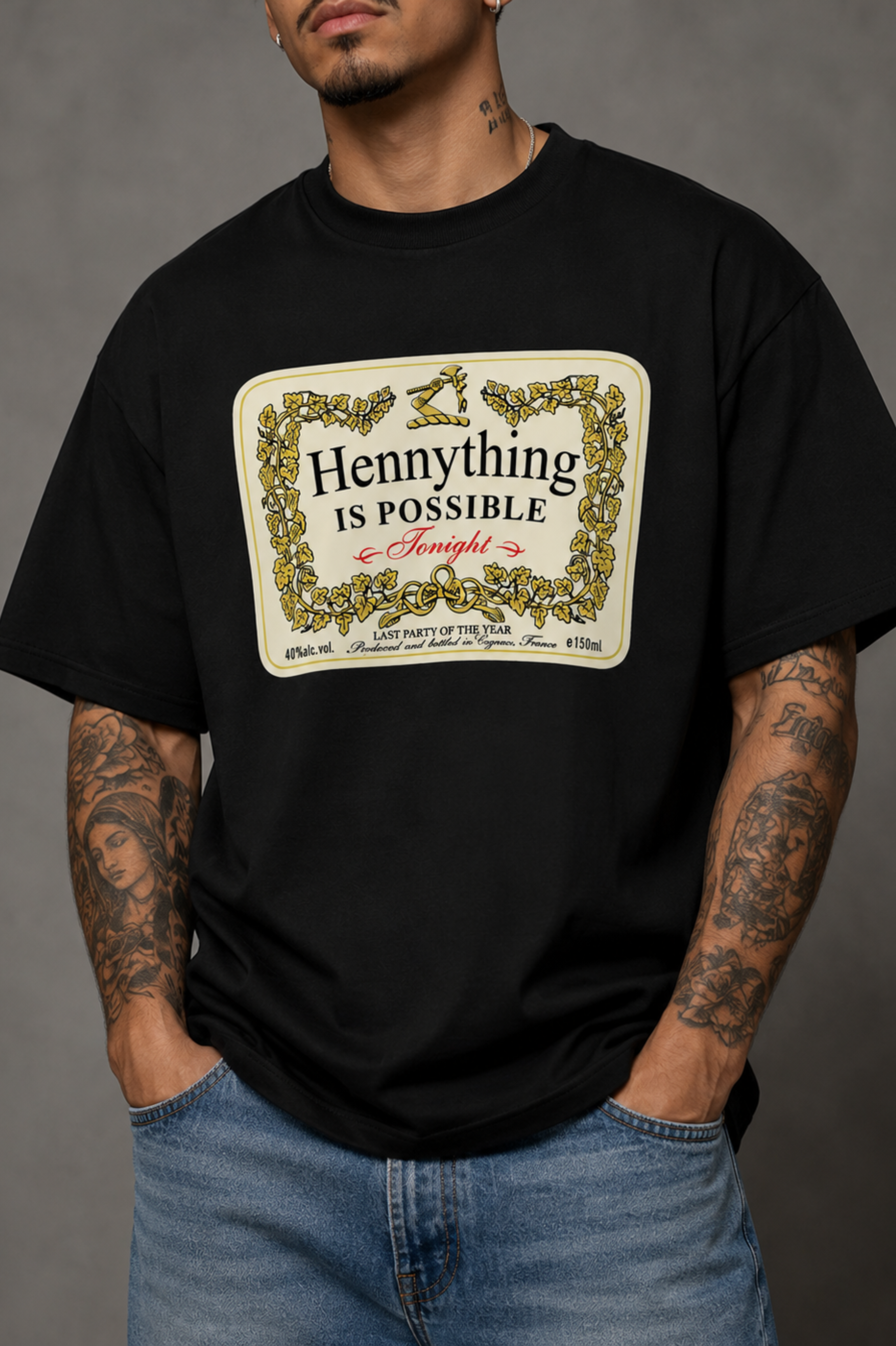 Hennything is Possible / Graphic T-Shirt Men's Casual Tee
