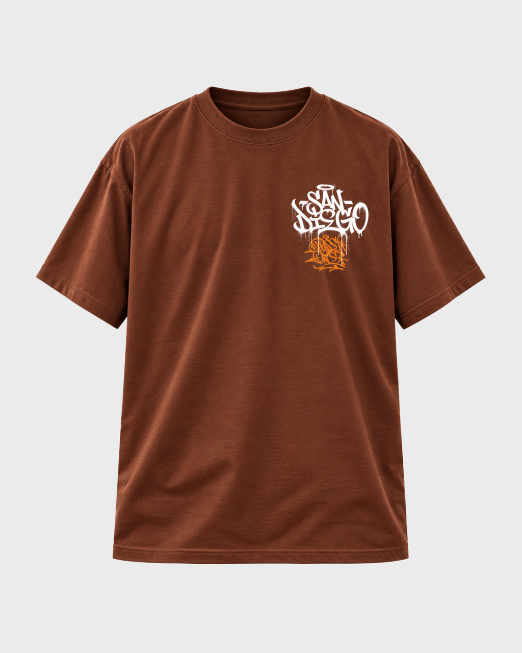 Dyse One 619 On Mine graphic tee brown front