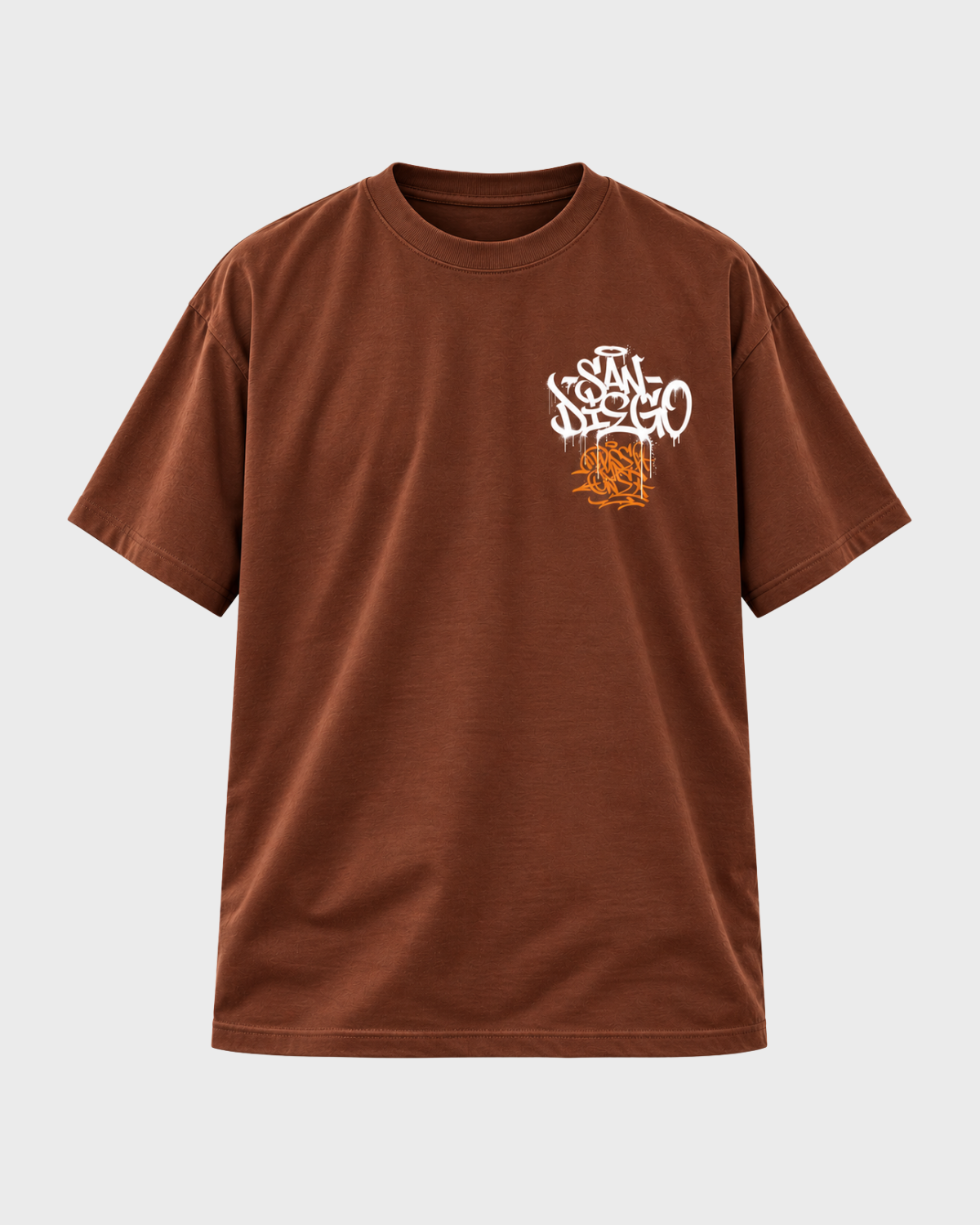 Dyse One 619 On Mine graphic tee brown front