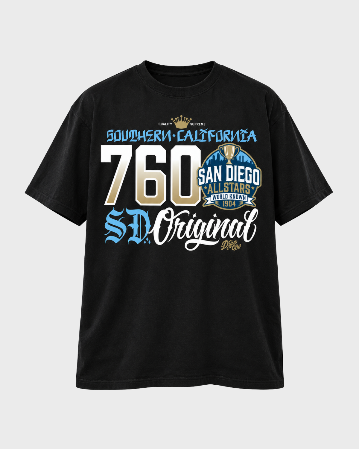 Dyse One 760 All Star graphic tee black front