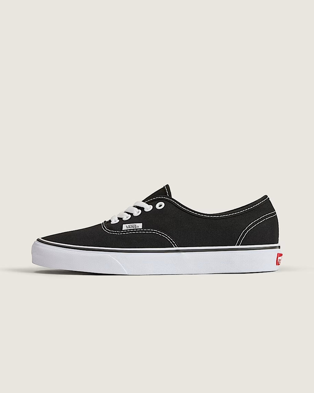 Vans Authentic Black & White low-top with classic waffle outsole