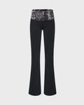 FB County Foldover Flare Legging in Black
