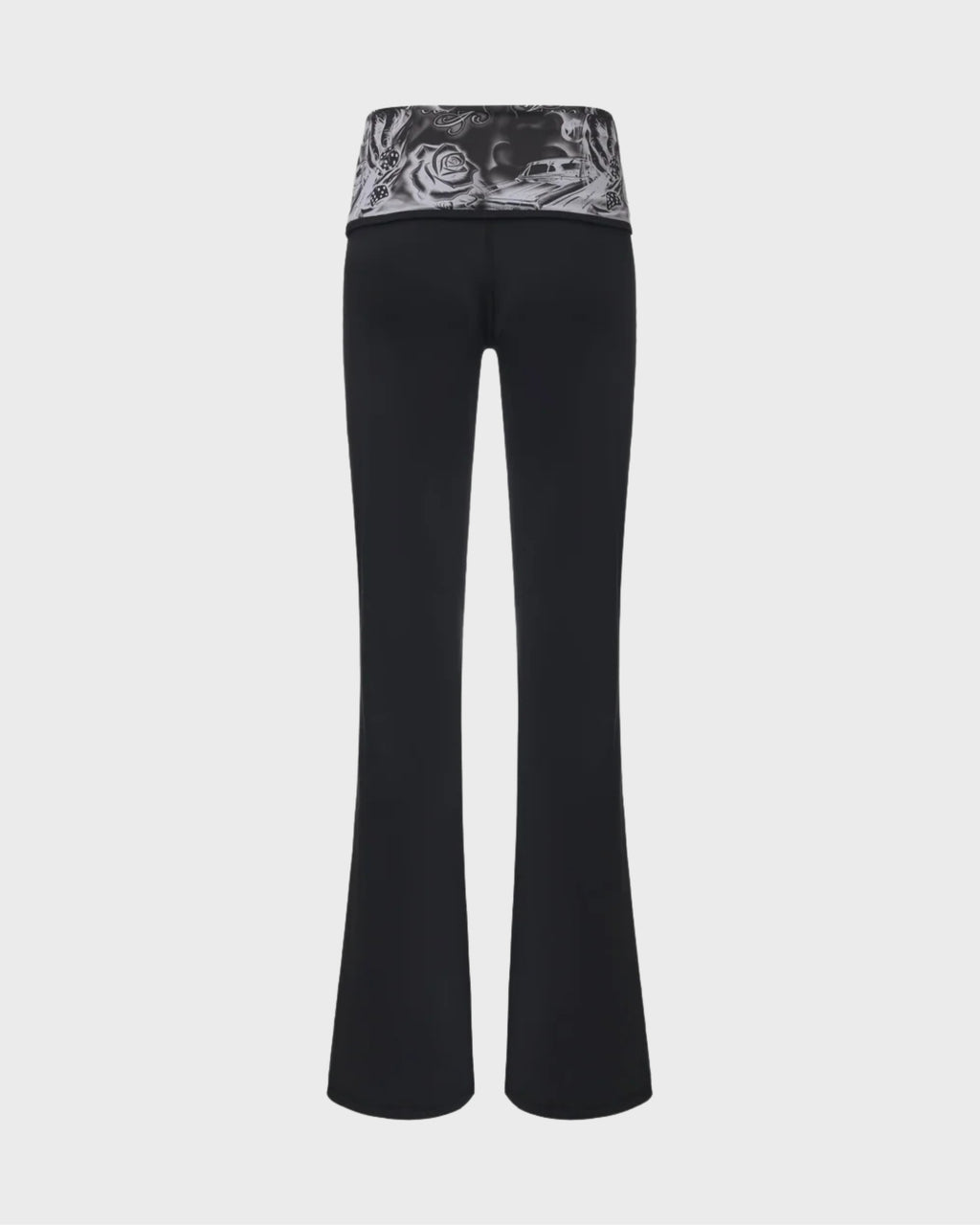 FB County Foldover Flare Legging in Black