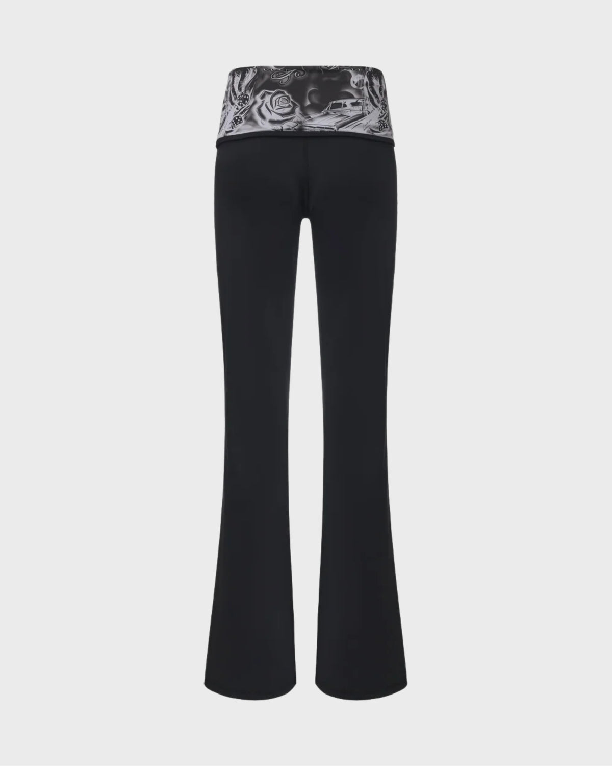 FB County Foldover Flare Legging in Black
