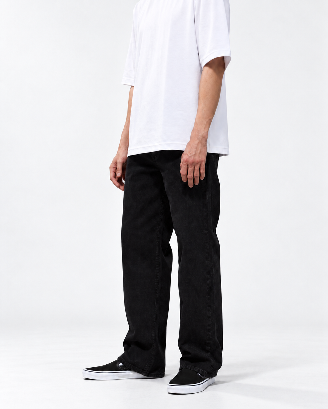 Neo Blue black baggy jeans, 14 oz denim - image 3