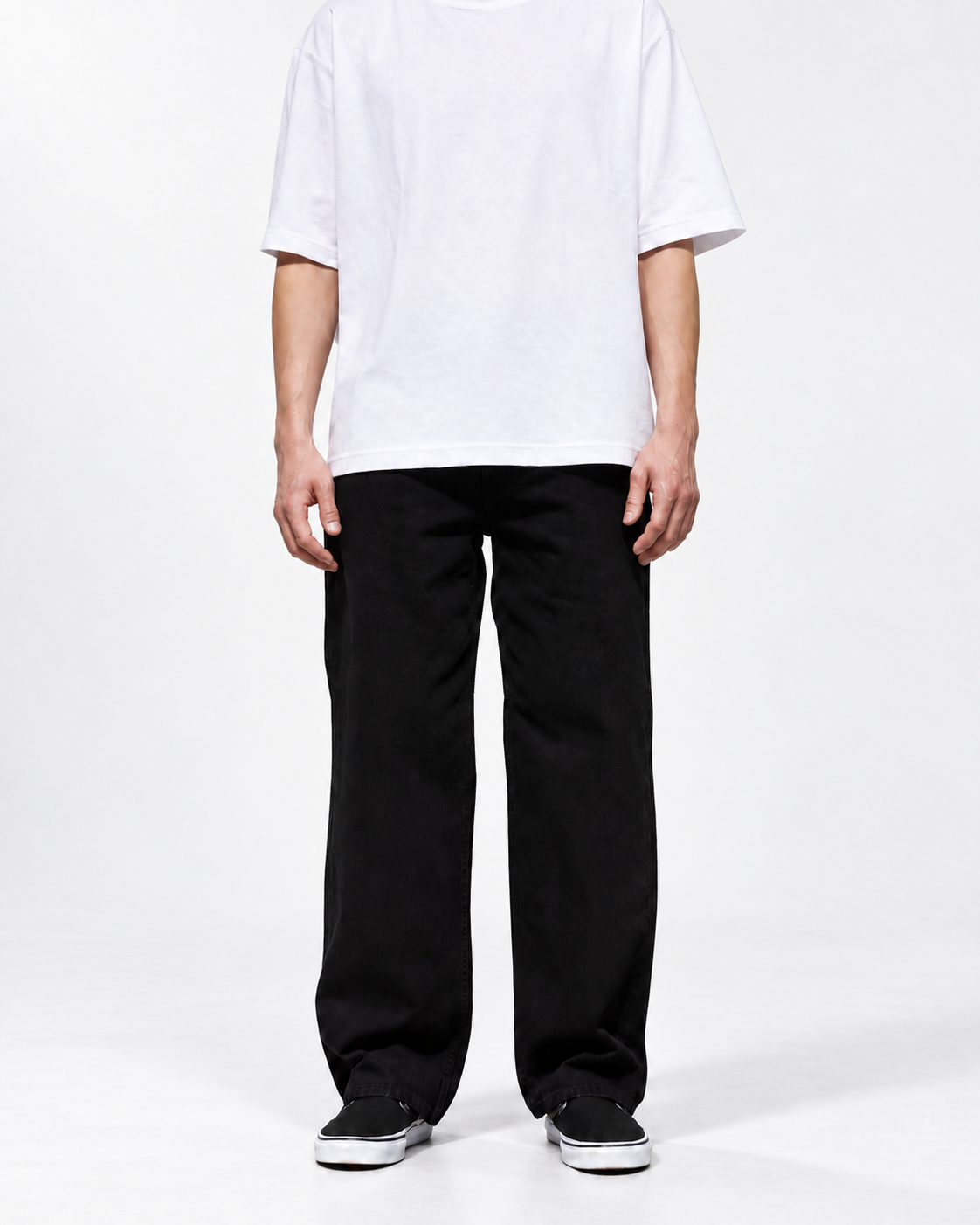 Neo Blue black baggy jeans, 14 oz denim - image 1