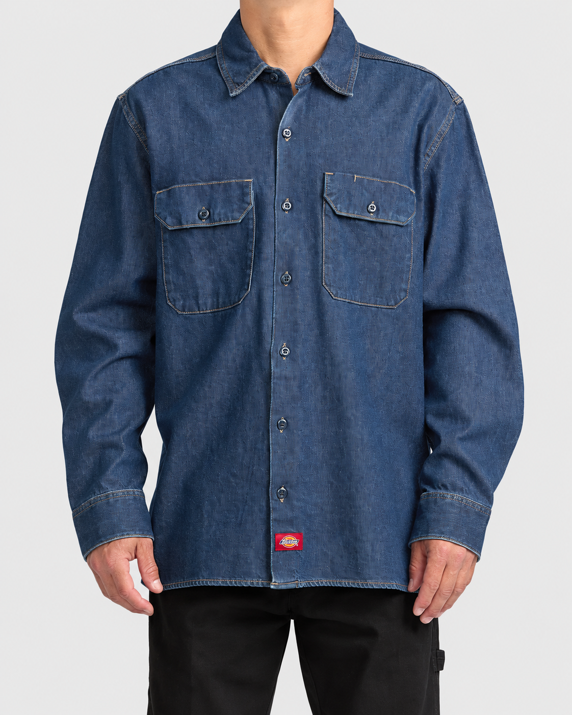 Dickies Relaxed Fit Denim Long Sleeve Shirt
