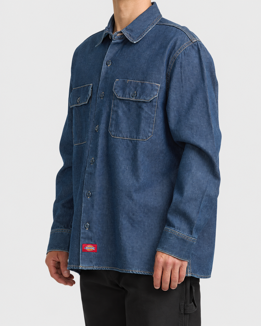 Dickies Relaxed Fit Denim Long Sleeve Shirt