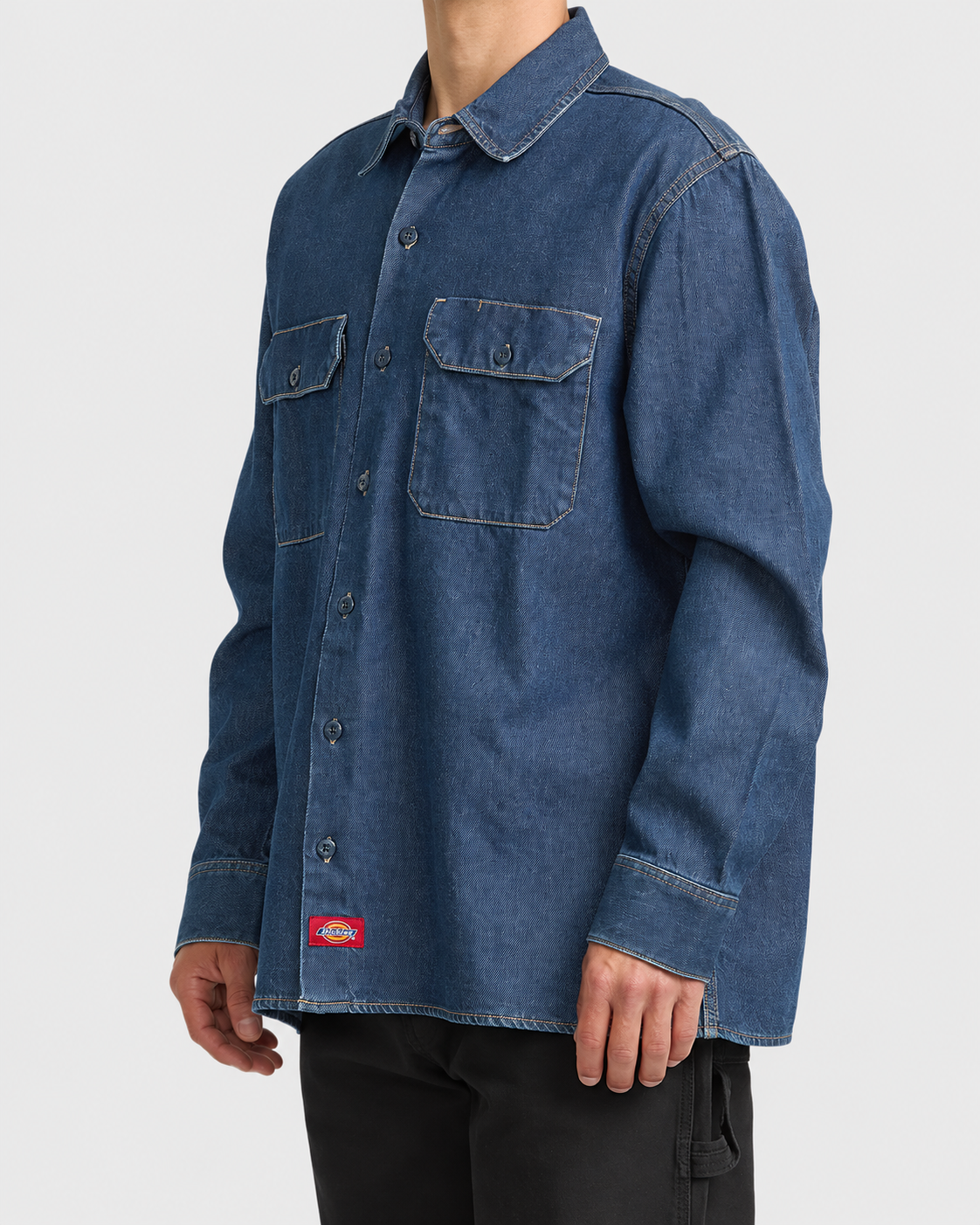 Dickies Relaxed Fit Denim Long Sleeve Shirt