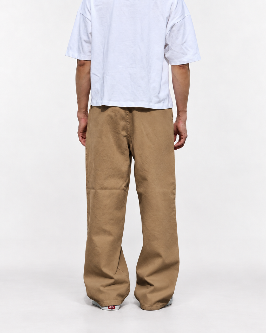Neo Blue camel baggy chino pants, wide-leg fit - image 4