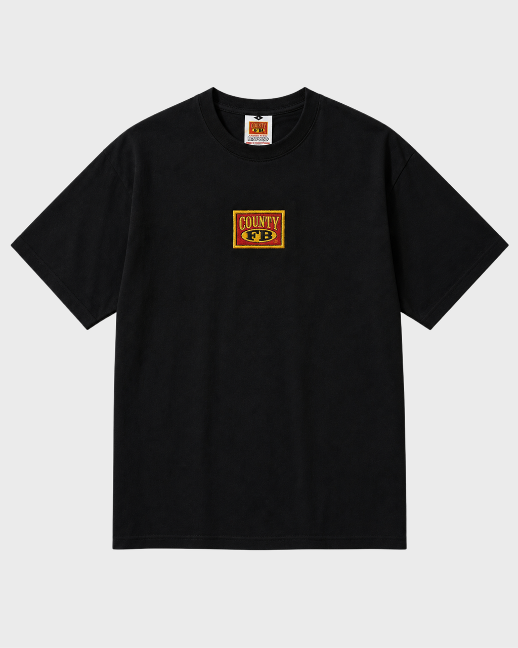 FB County Embroidered Box Logo Heavy Hard T-Shirt
