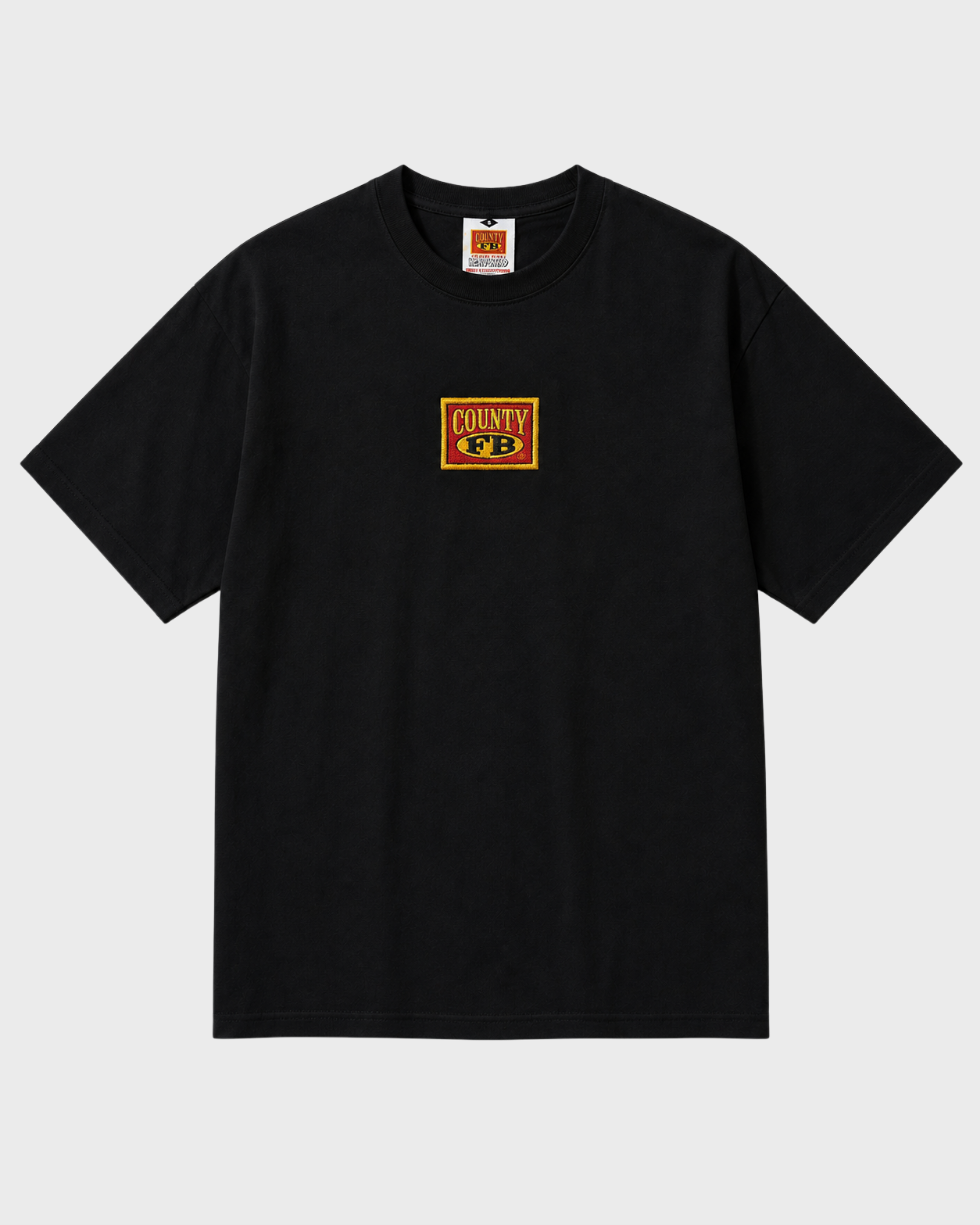 FB County Embroidered Box Logo Heavy Hard T-Shirt