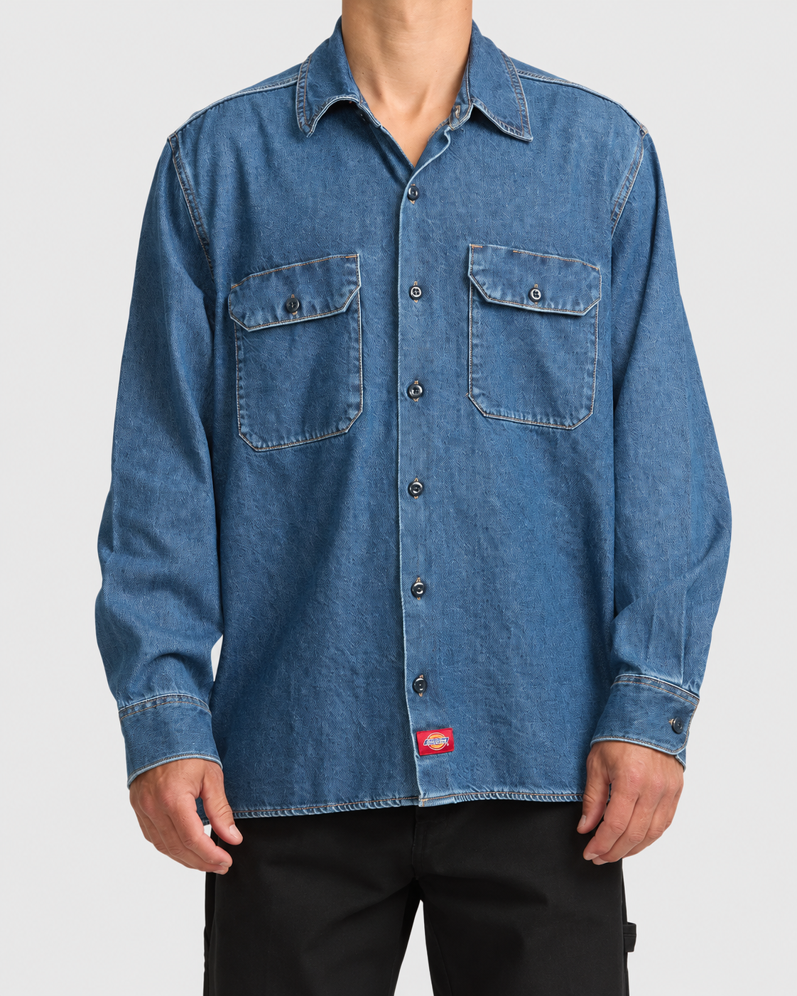 Dickies Relaxed Fit Denim Long Sleeve Shirt