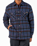 Dickies Lined Flannel Shirt Jacket in Navy Plaid