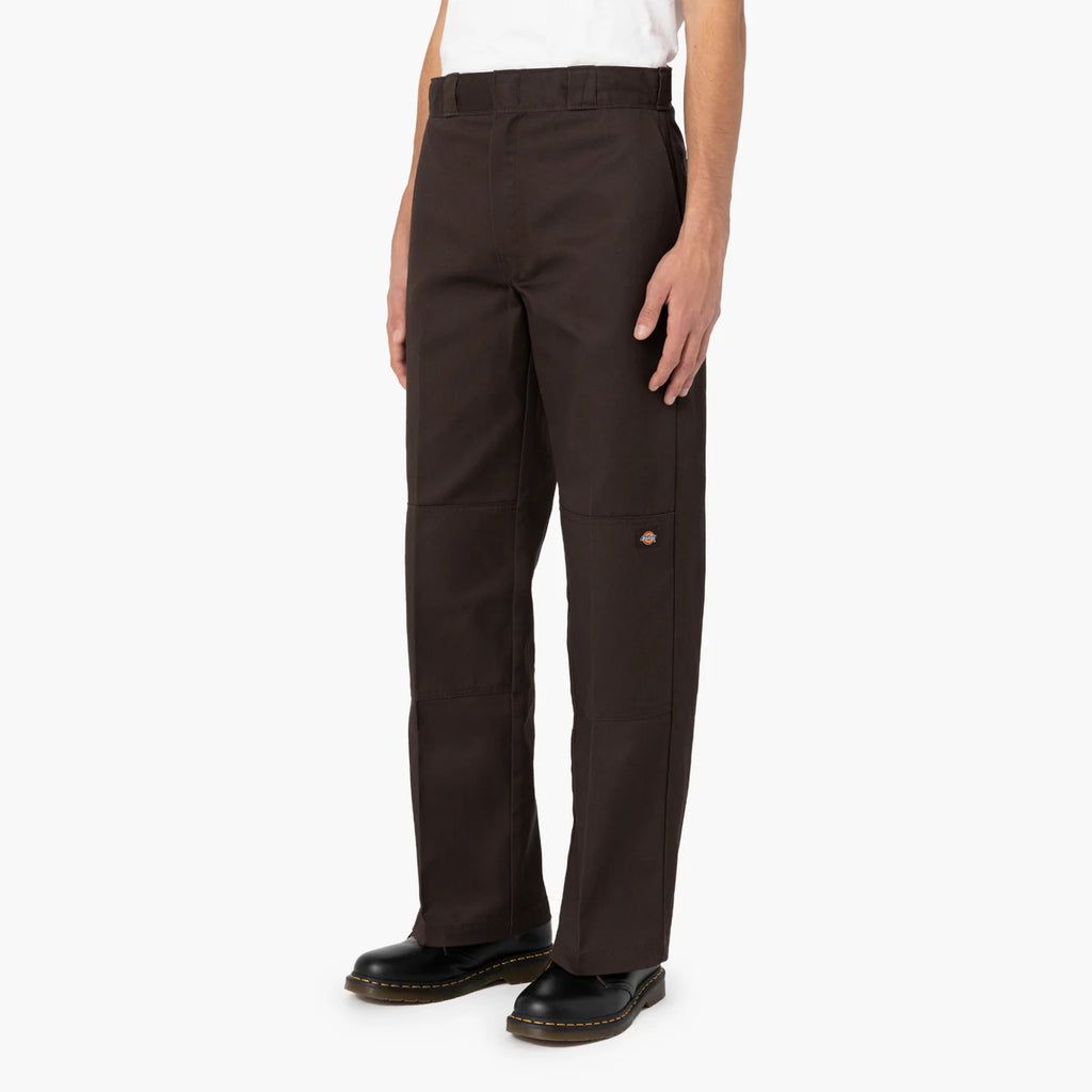 Dickies / Loose Fit Double Knee Work Pants / Dark Brown