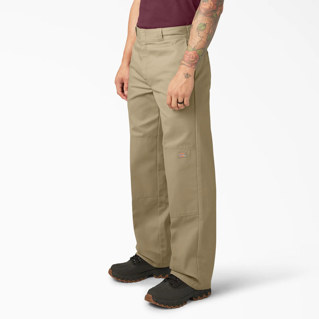 Dickies / Loose Fit Double Knee Work Pants / Khaki