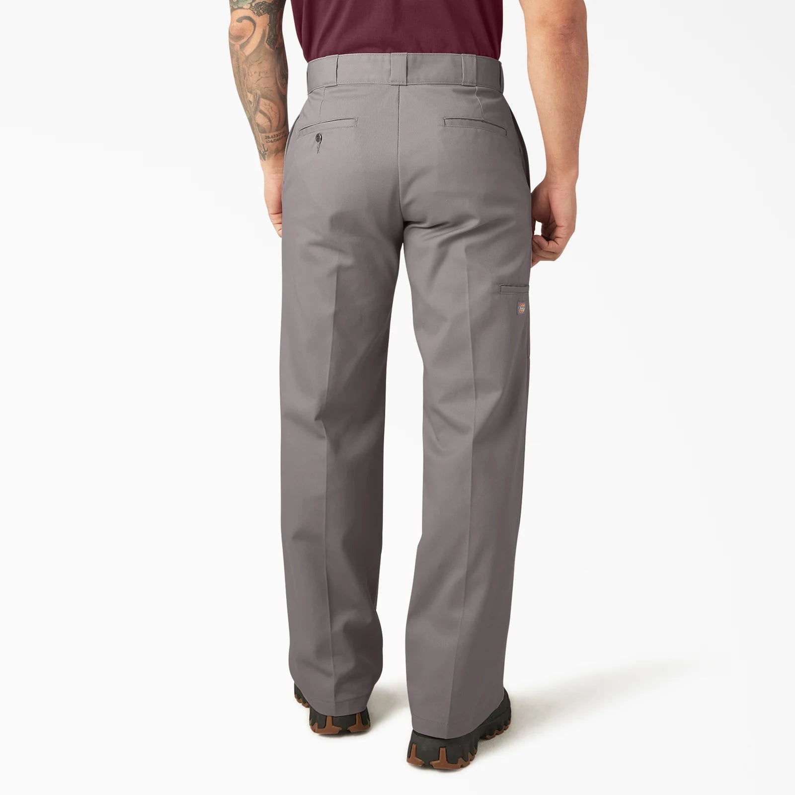 Dickies / Loose Fit Double Knee Work Pants / Silver