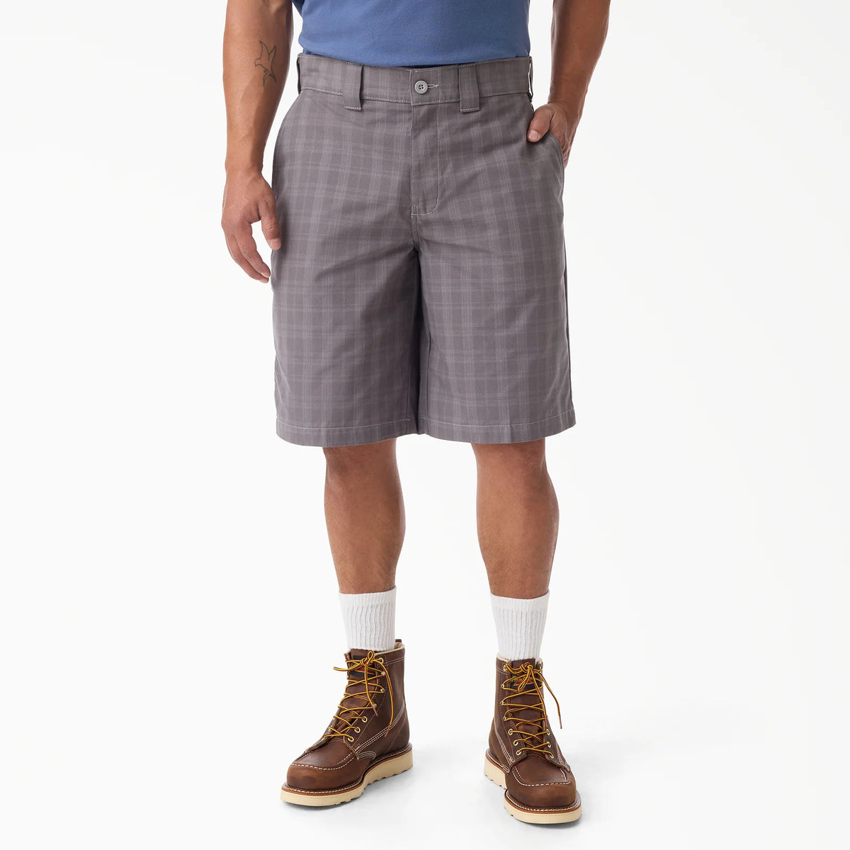 Dickies A88A5 Plaid Work Shorts, 11"