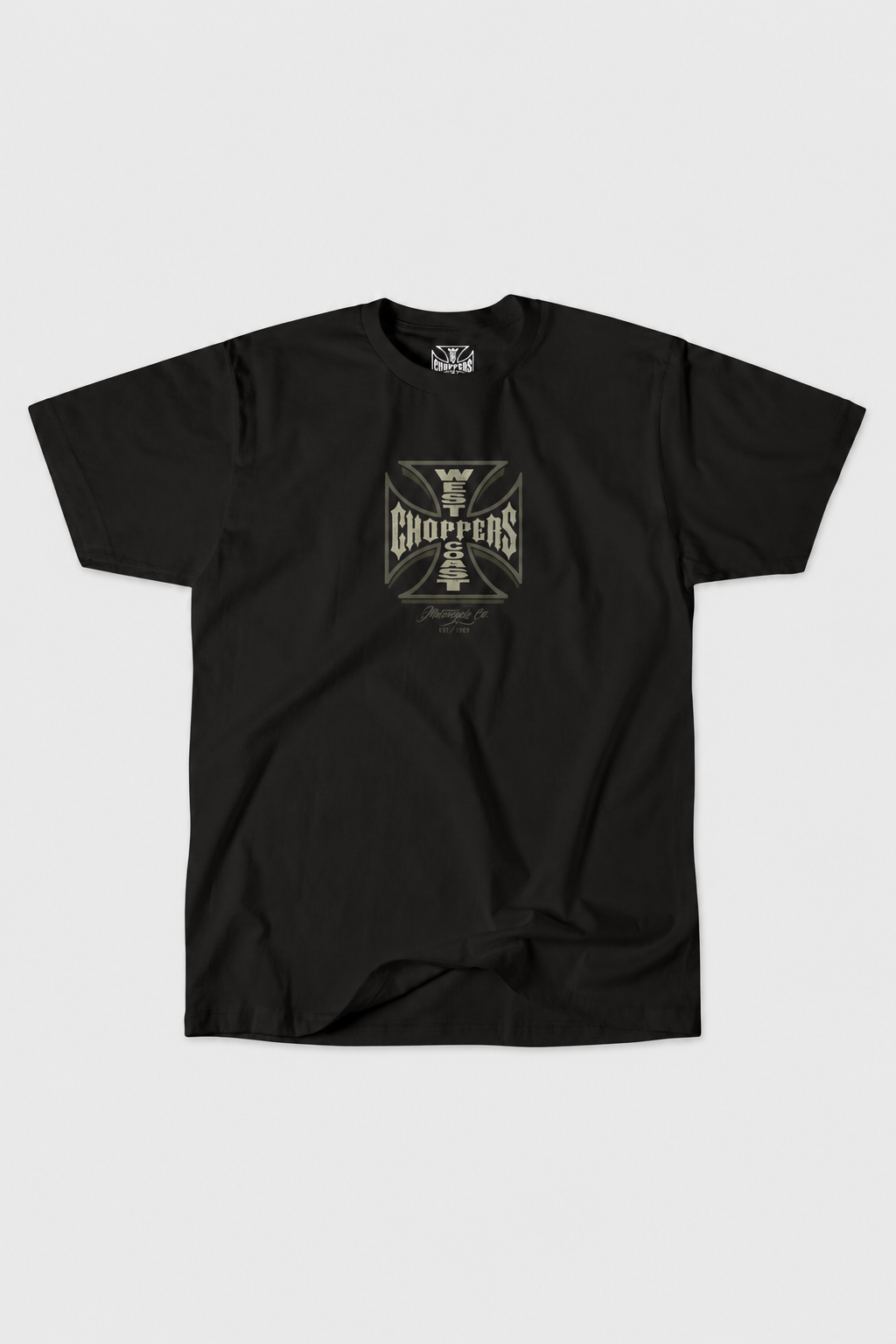 West Coast Choppers black Iron Cross biker tee - ATX-LBC