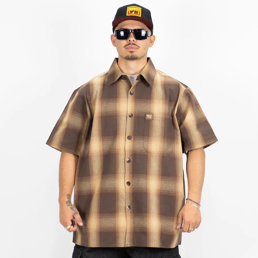 FB County / Short Sleeve Checker Flannel Shirt