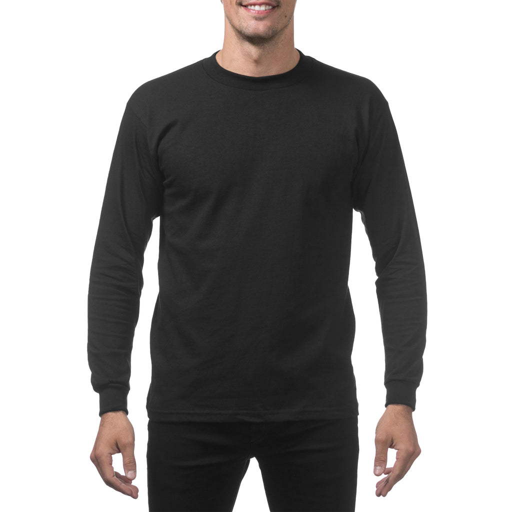 Pro Club / Heavyweight Cotton Long Sleeve Crew Neck T-Shirt