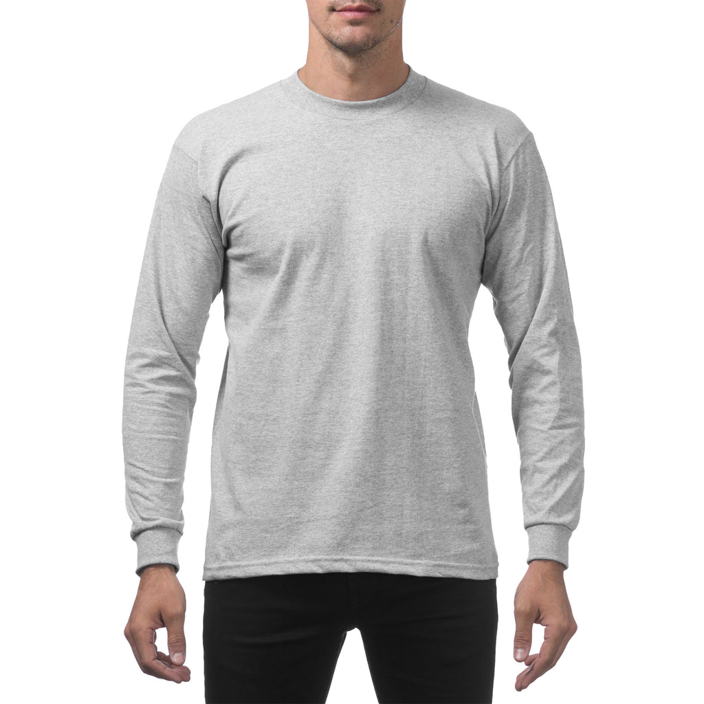 Pro Club / Heavyweight Cotton Long Sleeve Crew Neck T-Shirt