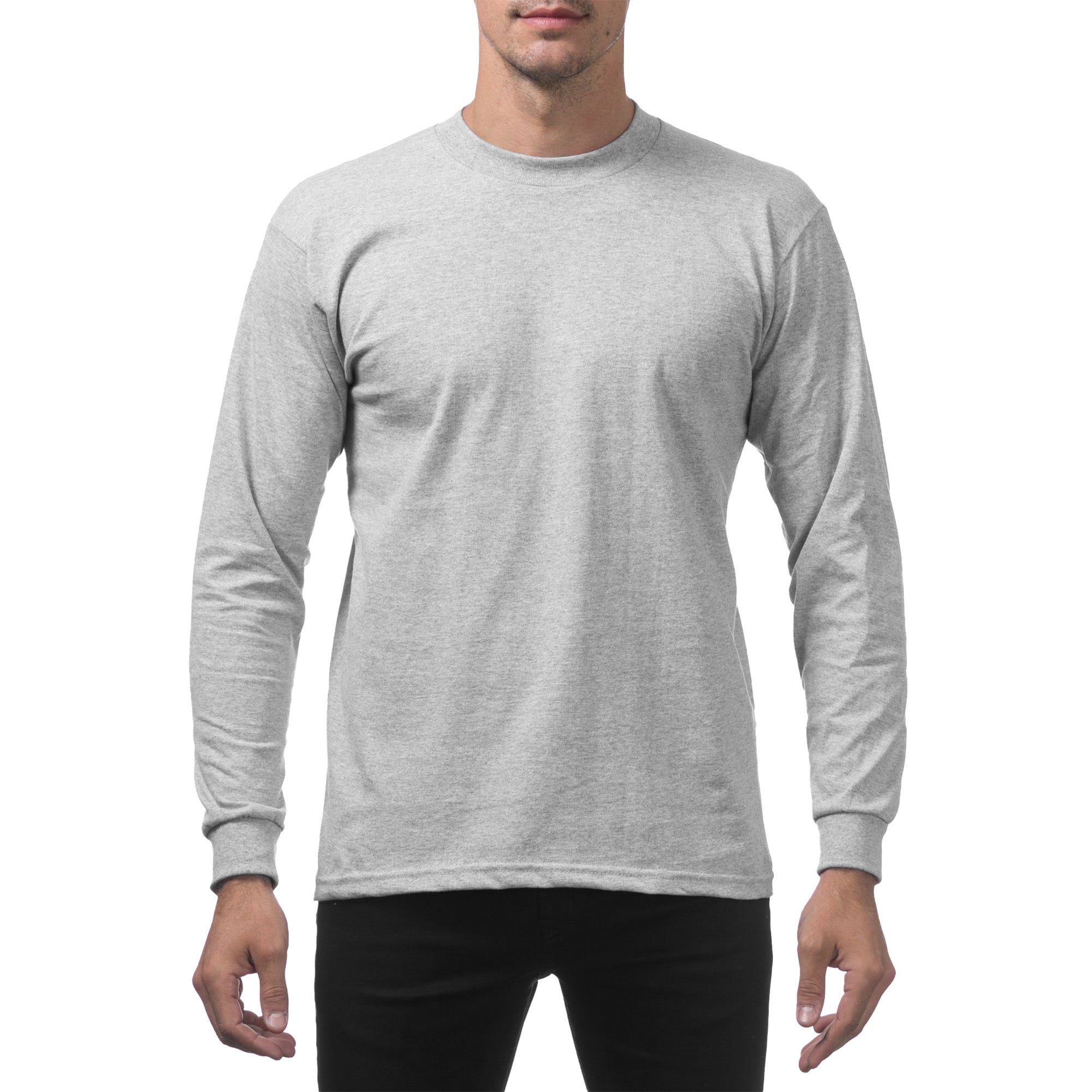 Pro Club / Heavyweight Cotton Long Sleeve Crew Neck T-Shirt