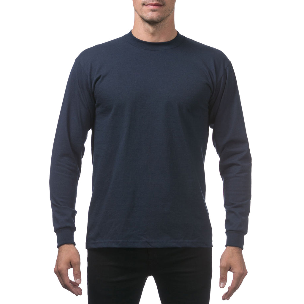 Pro Club / Heavyweight Cotton Long Sleeve Crew Neck T-Shirt