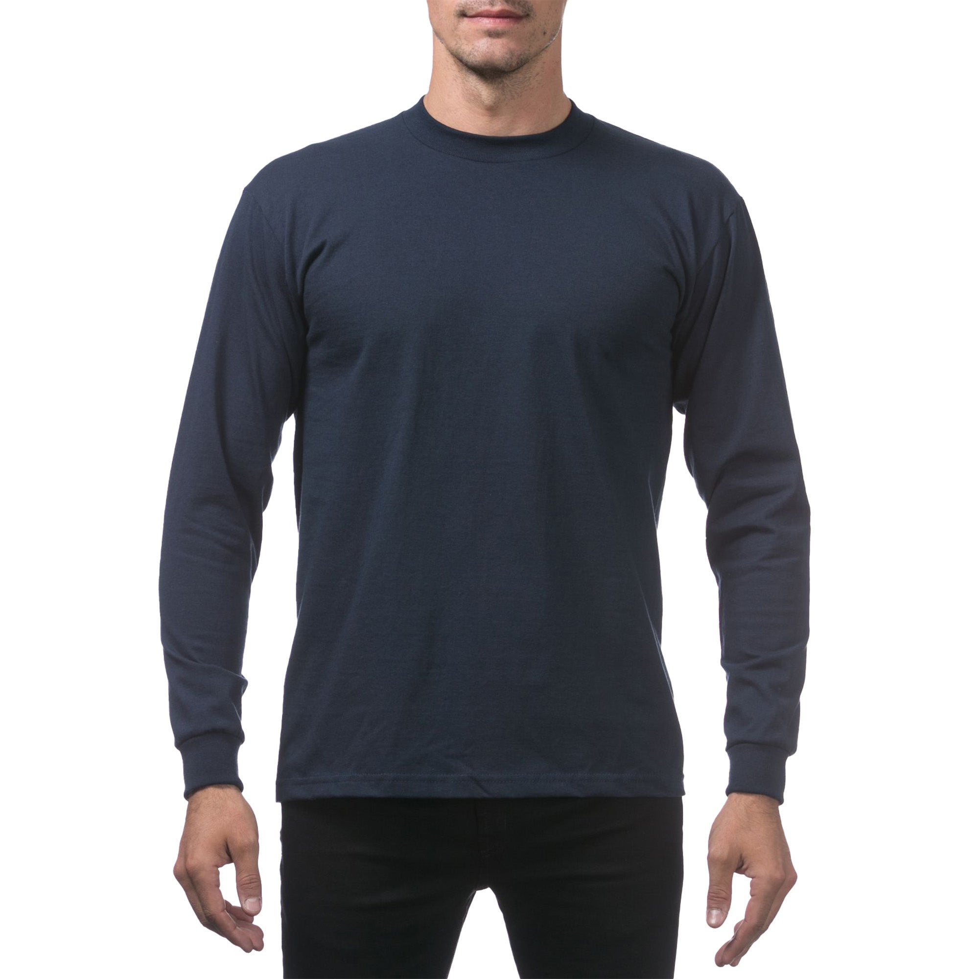Pro Club / Heavyweight Cotton Long Sleeve Crew Neck T-Shirt