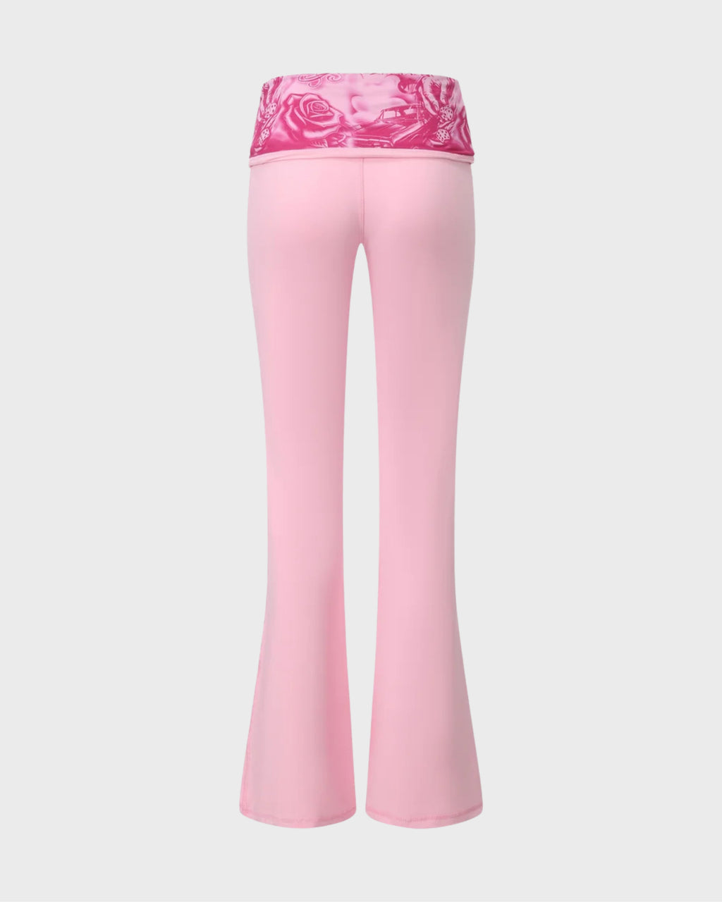FB County Foldover Flare Legging in Pink