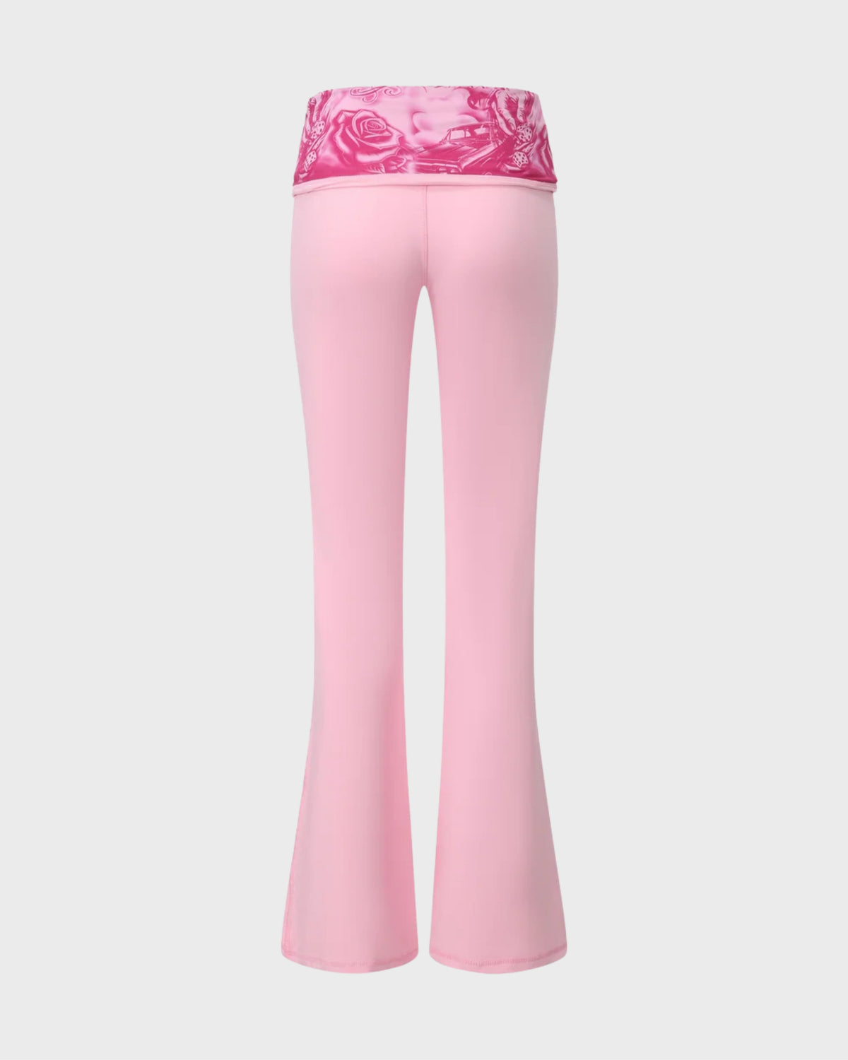 FB County Foldover Flare Legging in Pink