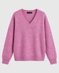 Oversized V Neck Drop Shoulder Sweater