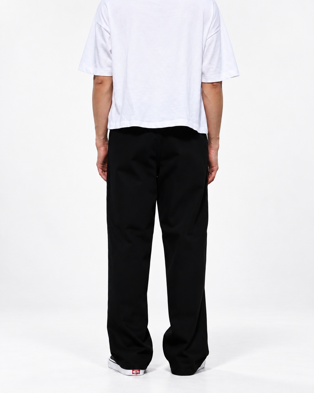 Neo Blue black baggy chino pants, wide-leg fit - image 4