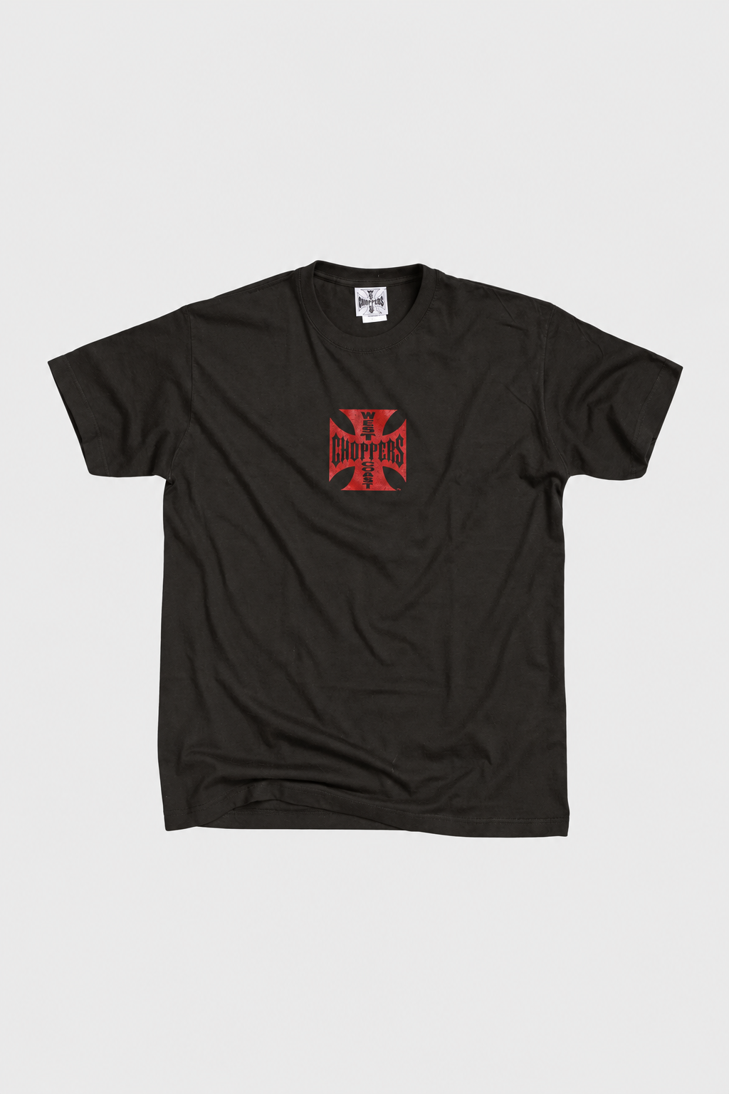 West Coast Choppers black and red Iron Cross biker tee - OG Classic