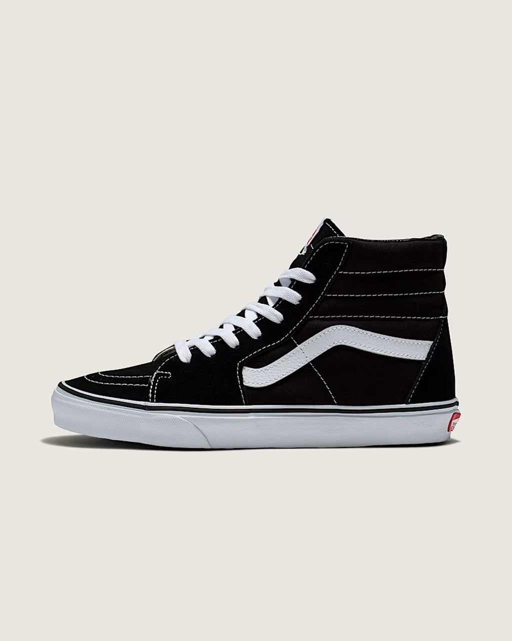 Vans Sk8-Hi Black & White - suede and canvas high-top