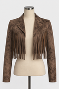 Desert Muse Faux Suede Fringe Jacket