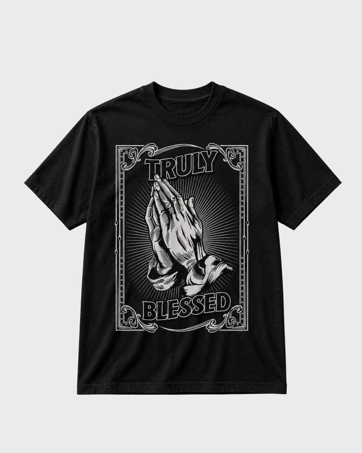 Truly Blessed graphic tee in black - faith streetwear t-shirt