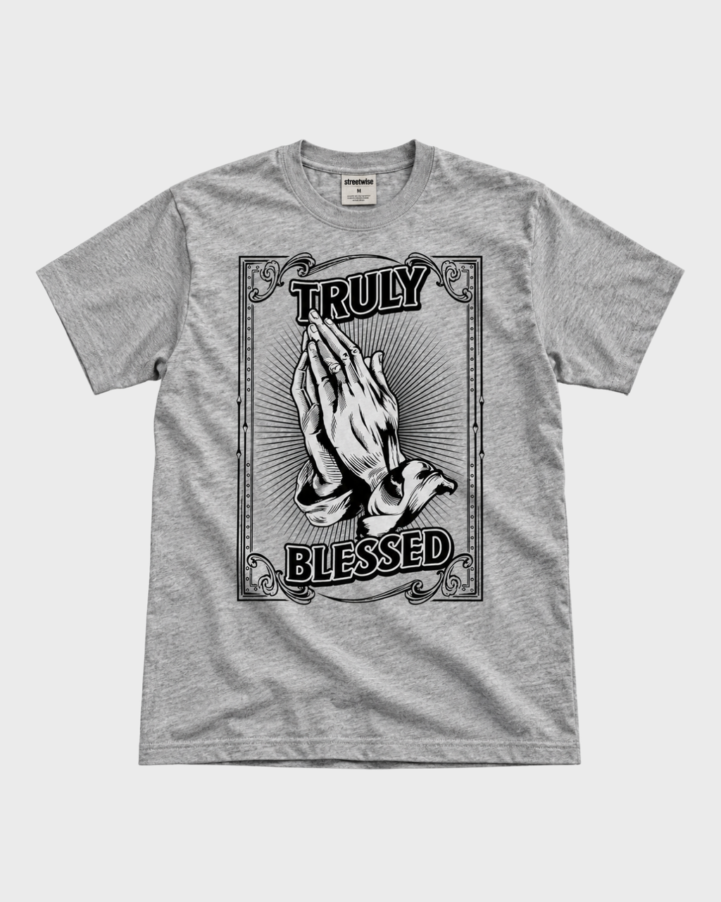Truly Blessed faith graphic tee - streetwear crew neck t-shirt