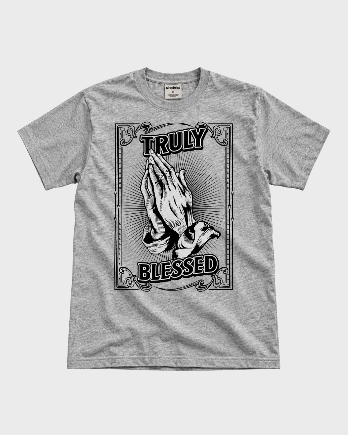 Truly Blessed faith graphic tee - streetwear crew neck t-shirt