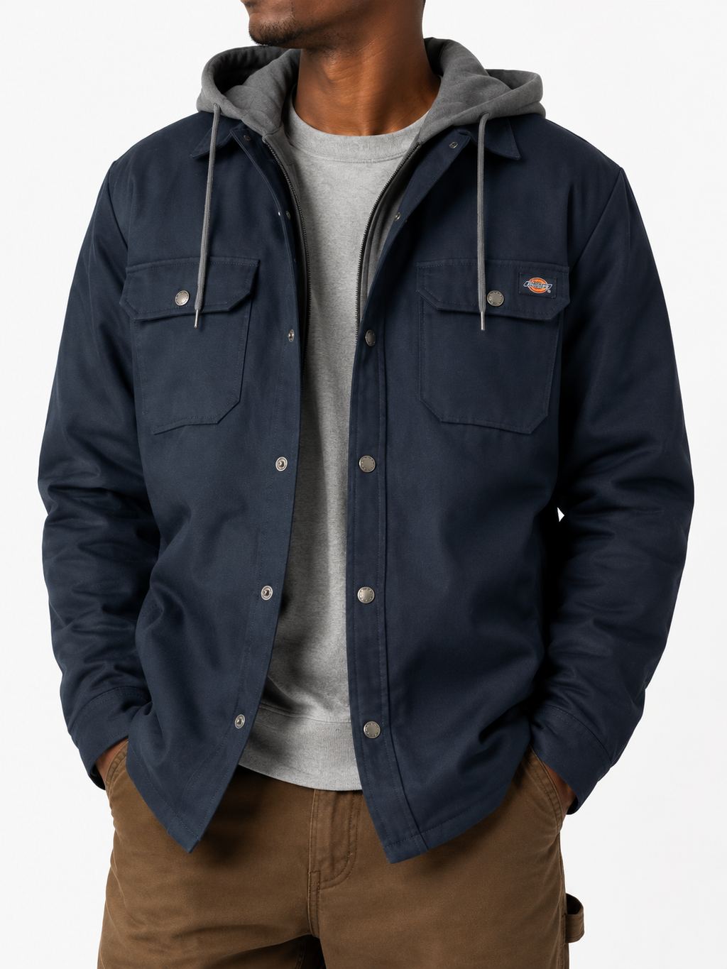 TJ213 / Duck Hooded Shirt Jacket