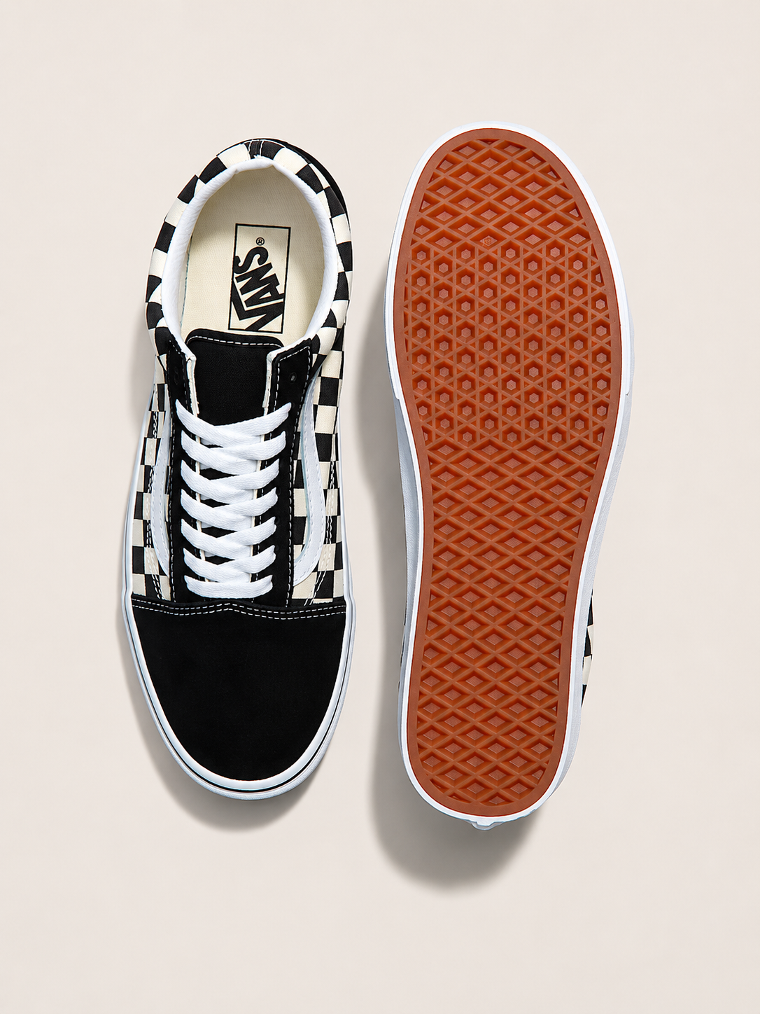 VN0A38G1P0S / Old Skool /  (PRIMARY CHECK) BLK/WHITE